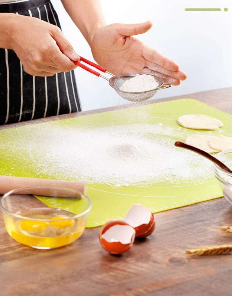 Non-Stick Silicone Dough Rolling Mat Sheet, Kneading Rolling Baking Pad with Measurement Scale Pastry Baking Mat Tool - Renee Lane Company