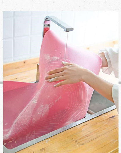 Non-Stick Silicone Dough Rolling Mat Sheet, Kneading Rolling Baking Pad with Measurement Scale Pastry Baking Mat Tool - Renee Lane Company