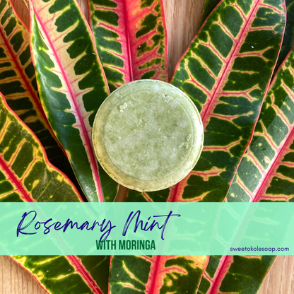 Non-Toxic Shampoo Bar - Rosemary, Mint & Moringa - Renee Lane Company
