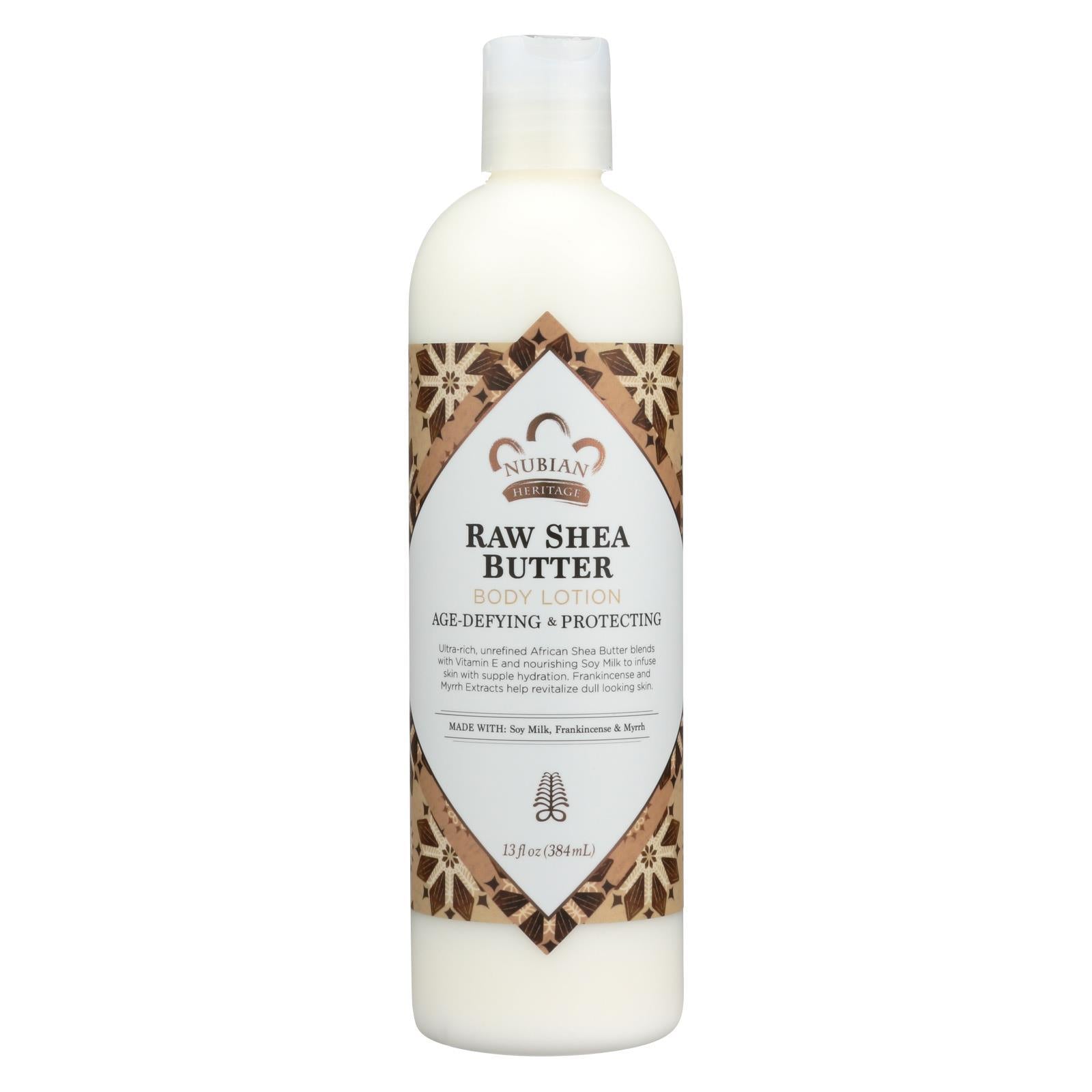 Nubian Heritage Lotion Raw Shea And Myrrh - 13 Oz - Renee Lane Company