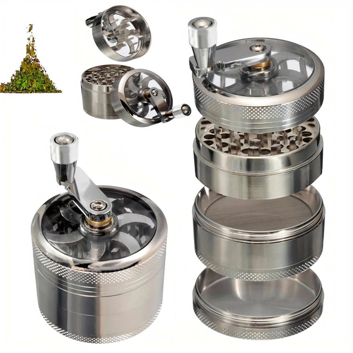 Nut And Hard Spice Grinder For Nutmeg Ginger Rock Salt And Peppercorn - Renee Lane Company