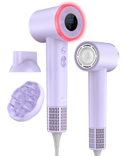 OSOU Diffuser Hair Dryer High Speed Fast Drying Hair Dryers Negative Ionic Professional Blow Dryer with 110000 RPM Brushless Motor Lightweight Low Noise Thermo-Control Hairdryer Travel with Nozzle - Renee Lane Company