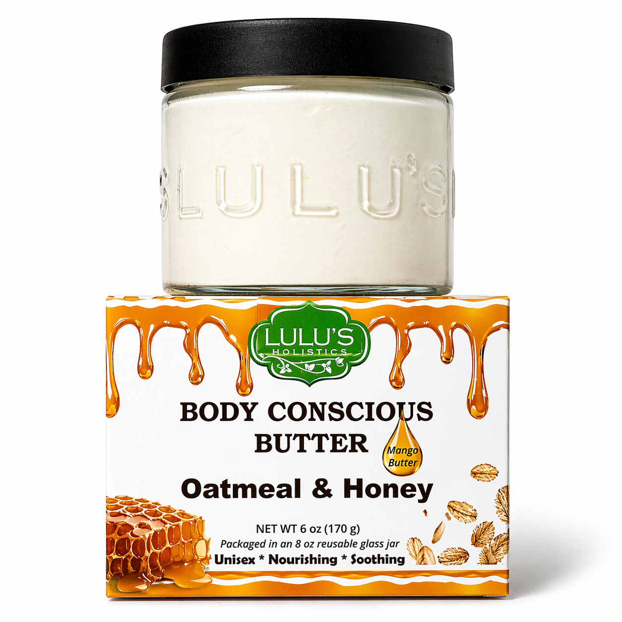 Oatmeal & Honey Whipped Mango Body Butter – Non-Greasy, Gentle Hydration - Renee Lane Company