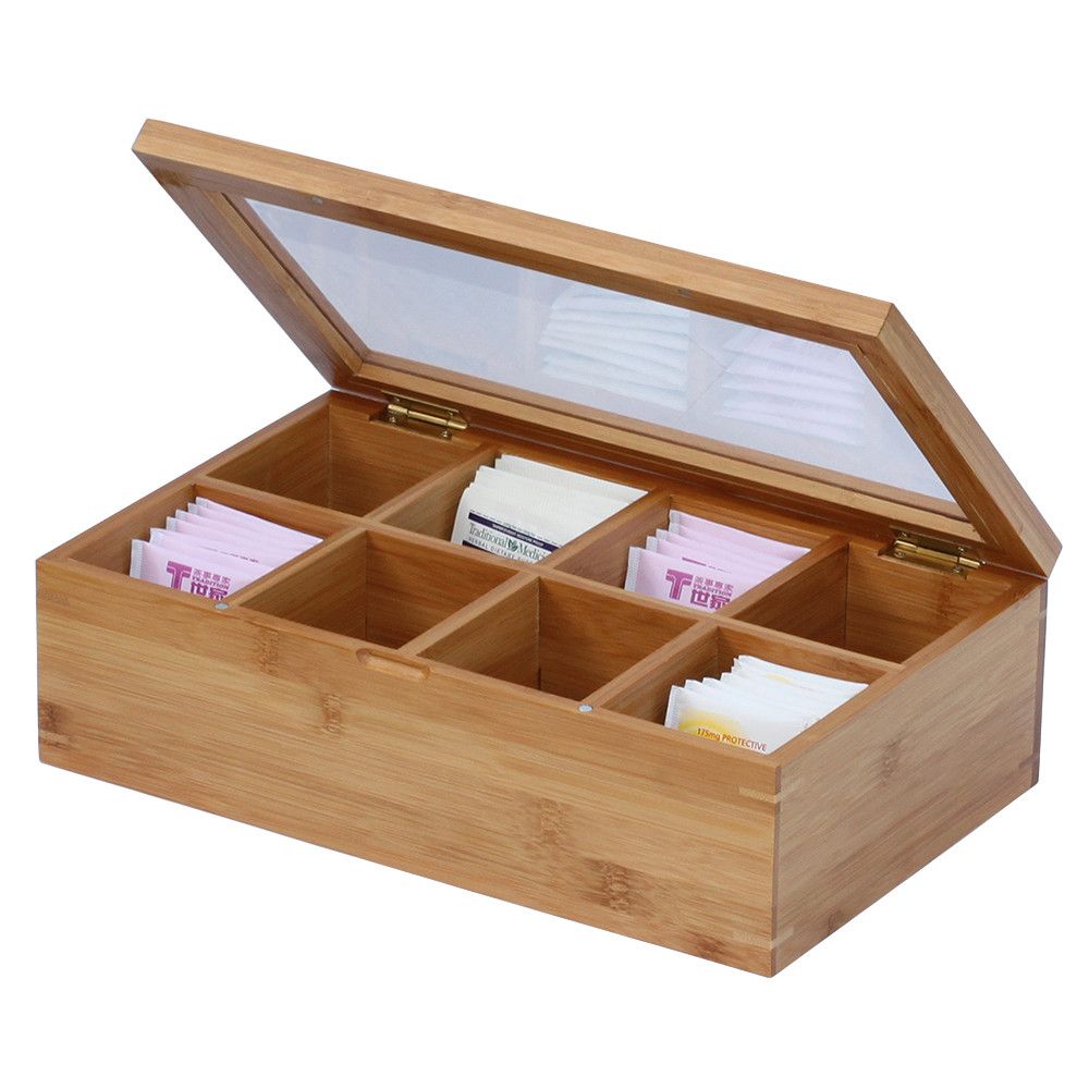 Oceanstar Bamboo Tea Box - Renee Lane Company