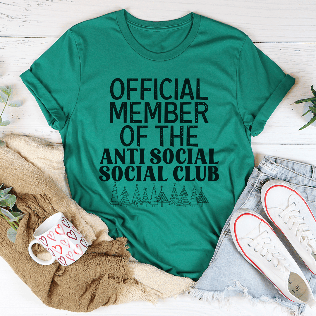 Official Member Of The Anti Social Club Christmas T-Shirt - Renee Lane Company