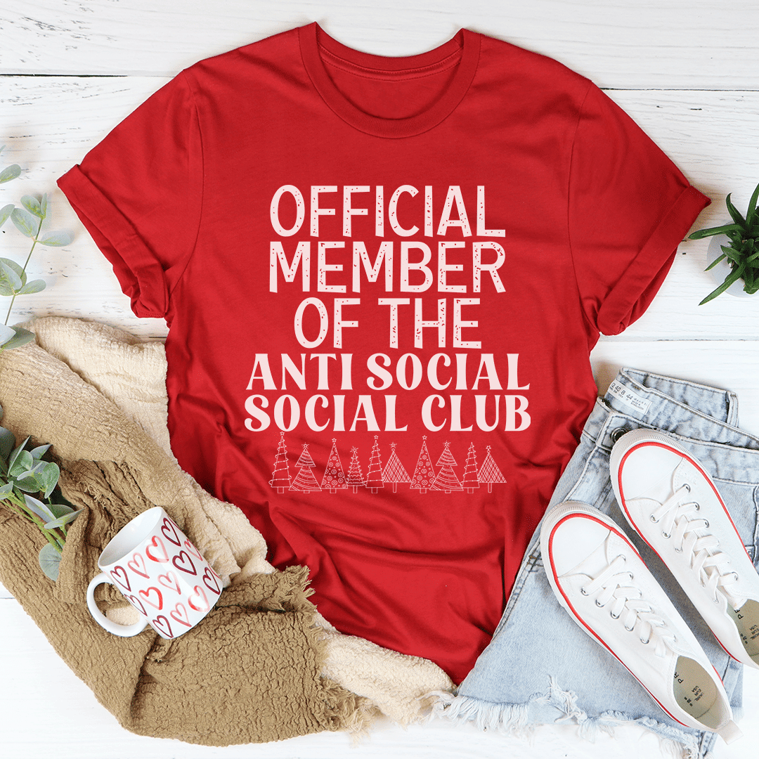 Official Member Of The Anti Social Club Christmas T-Shirt - Renee Lane Company