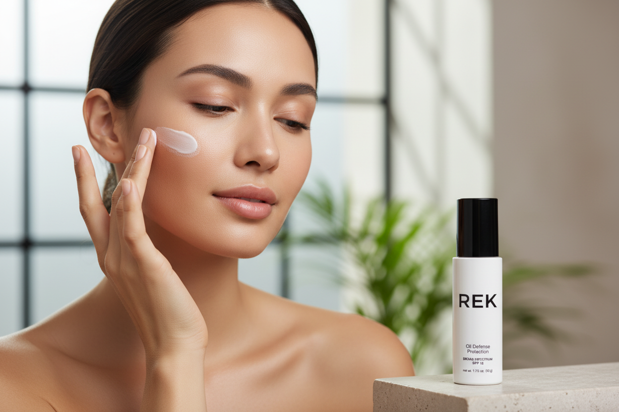 Oil Defense Protection – Oil-Free Hydrating SPF Moisturizer | REK Cosmetics - Renee Lane Company