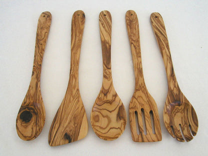 Olive Wood Kitchen Servers Set -5 pcs - Renee Lane Company