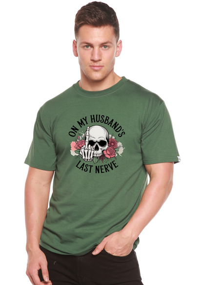 On My Husbands Last Nerve Sublimation Unisex Bamboo/Cotton Graphic T-Shirt - Renee Lane Company