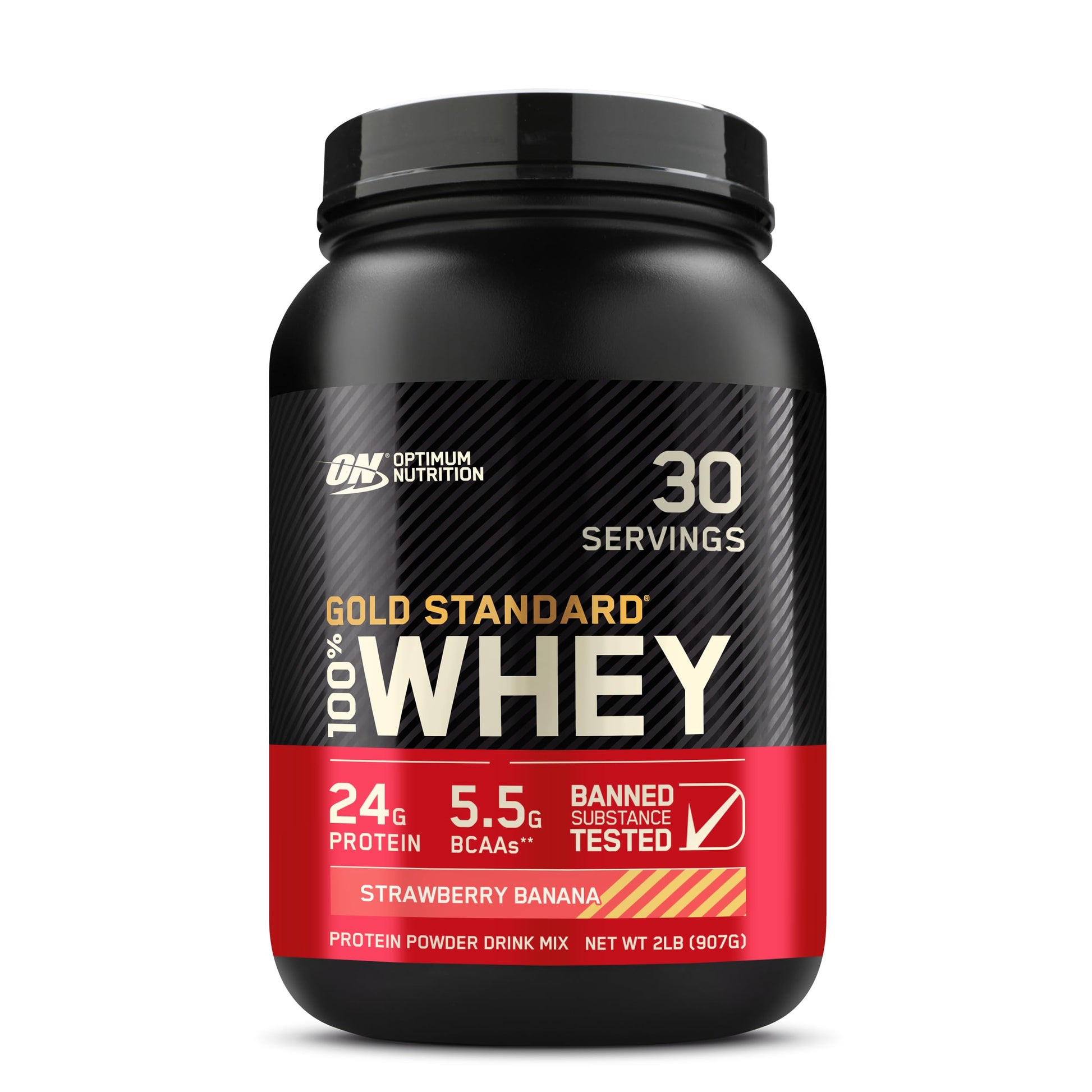 Optimum Nutrition Gold Standard 100% Whey Protein Powder Strawberry Banana 2 Pound (Packaging May Vary) - Renee Lane Company