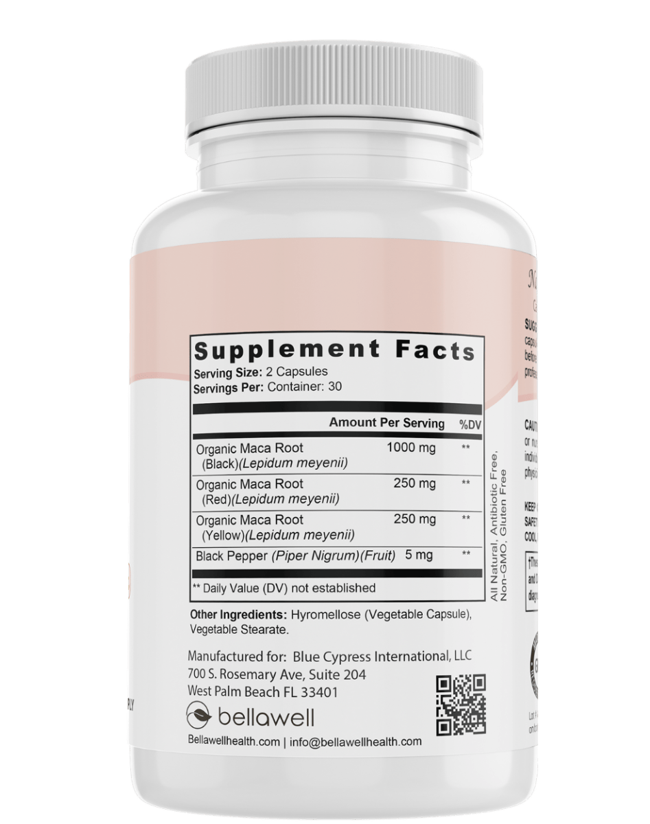Organic Maca Root Complex by Bellawell - Renee Lane Company