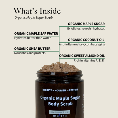 Organic Maple Sugar Body Scrub - Renee Lane Company