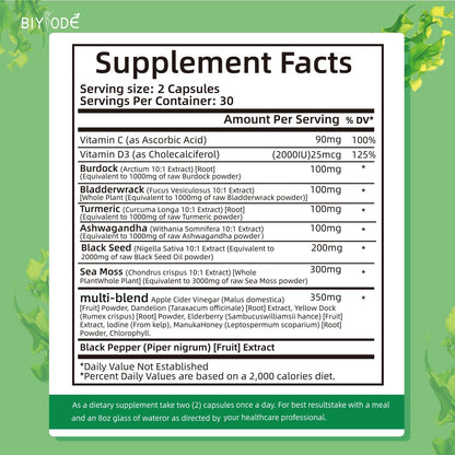 Organic Sea Moss Capsules - Renee Lane Company