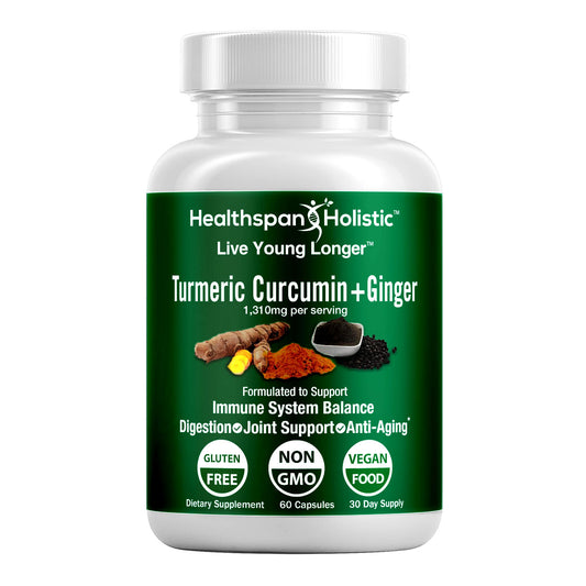 Organic Turmeric + Ginger 60 Capsules - Renee Lane Company