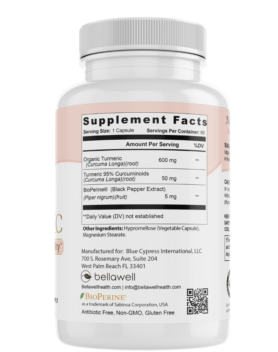 Organic Turmeric - Overall Vitality by Bellawell - Renee Lane Company