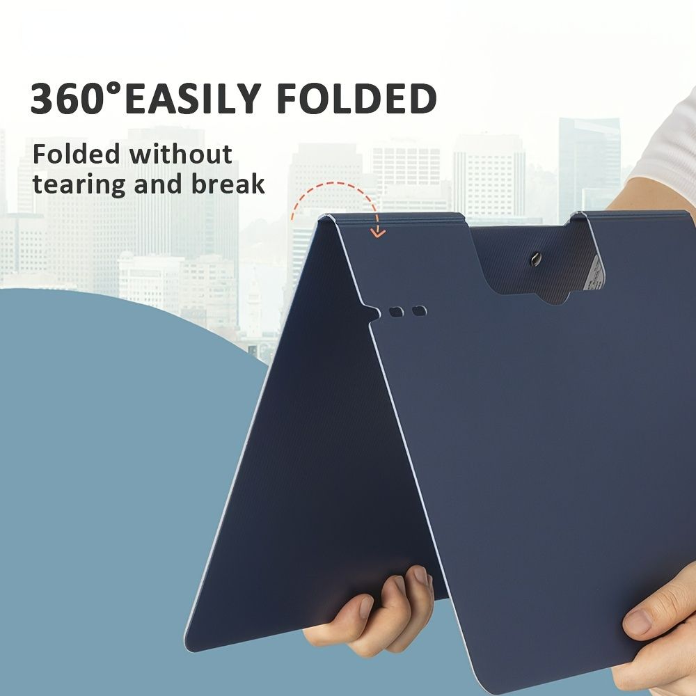 Organize Your Documents with Ease: 1pc TIANSE Clipboard Folder, A4 Size, 100 Sheet Capacity, Waterproof & Portable! - Renee Lane Company