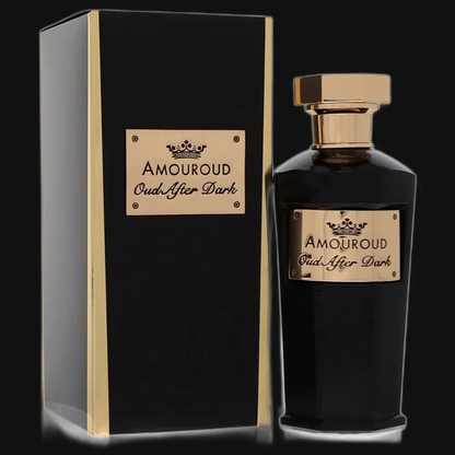 Amouroud Oud After Dark unisex perfume bottle with matching black box
