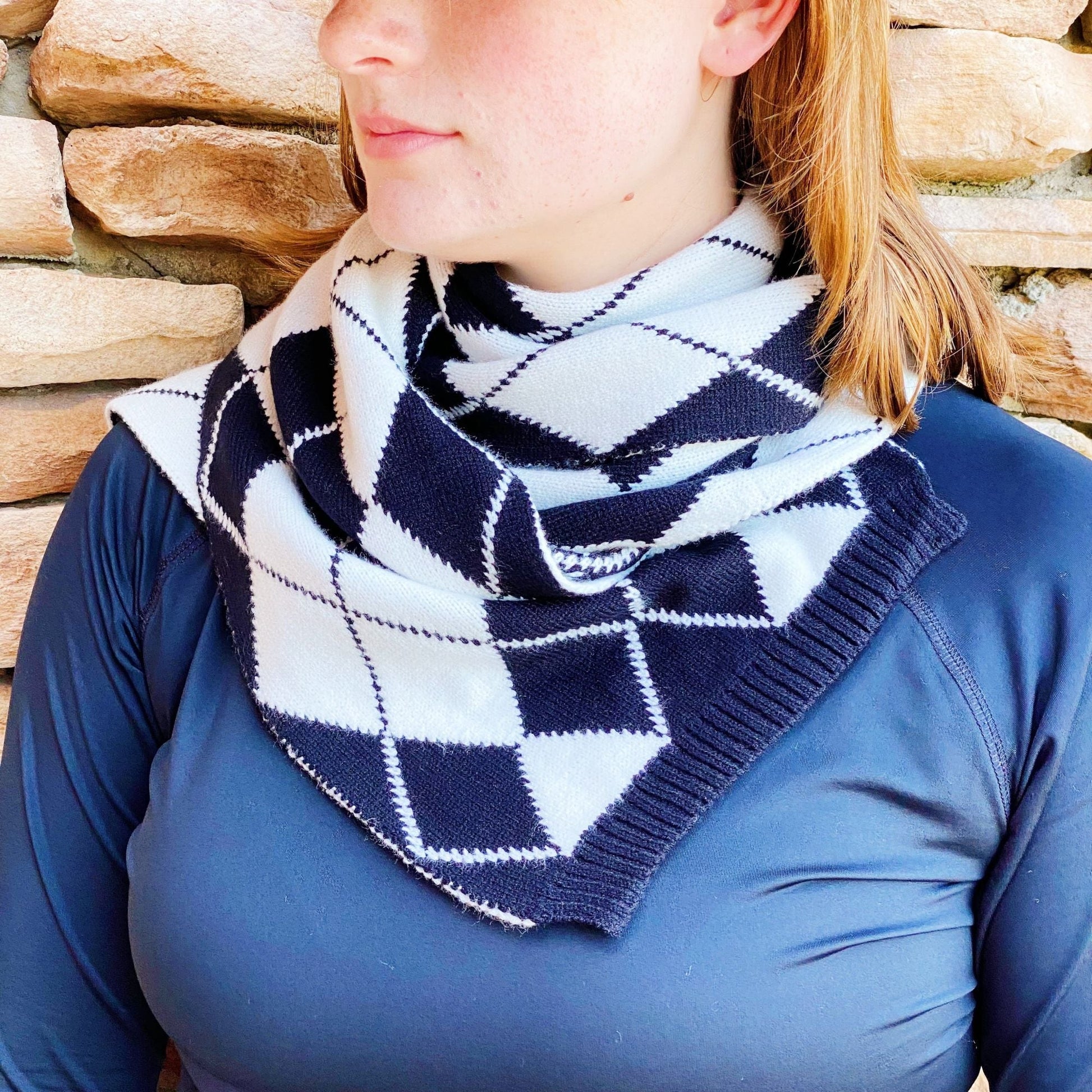 Our Gal Patterned Knit Scarf - Renee Lane Company