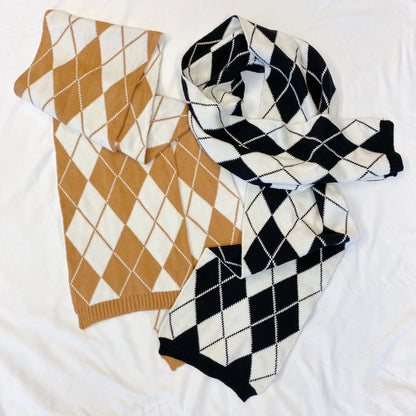 Our Gal Patterned Knit Scarf - Renee Lane Company