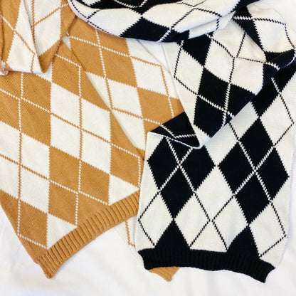 Our Gal Patterned Knit Scarf - Renee Lane Company