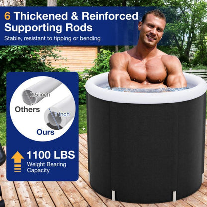 Outdoor Ice Plunge Tub with Lid for Household - Renee Lane Company