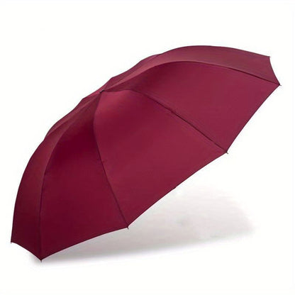 Outdoor Travel Large Folding Manual Umbrella, Rain Or Shine Dual-use Umbrella - Renee Lane Company