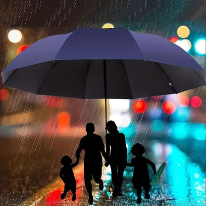 Outdoor Travel Large Folding Manual Umbrella, Rain Or Shine Dual-use Umbrella - Renee Lane Company