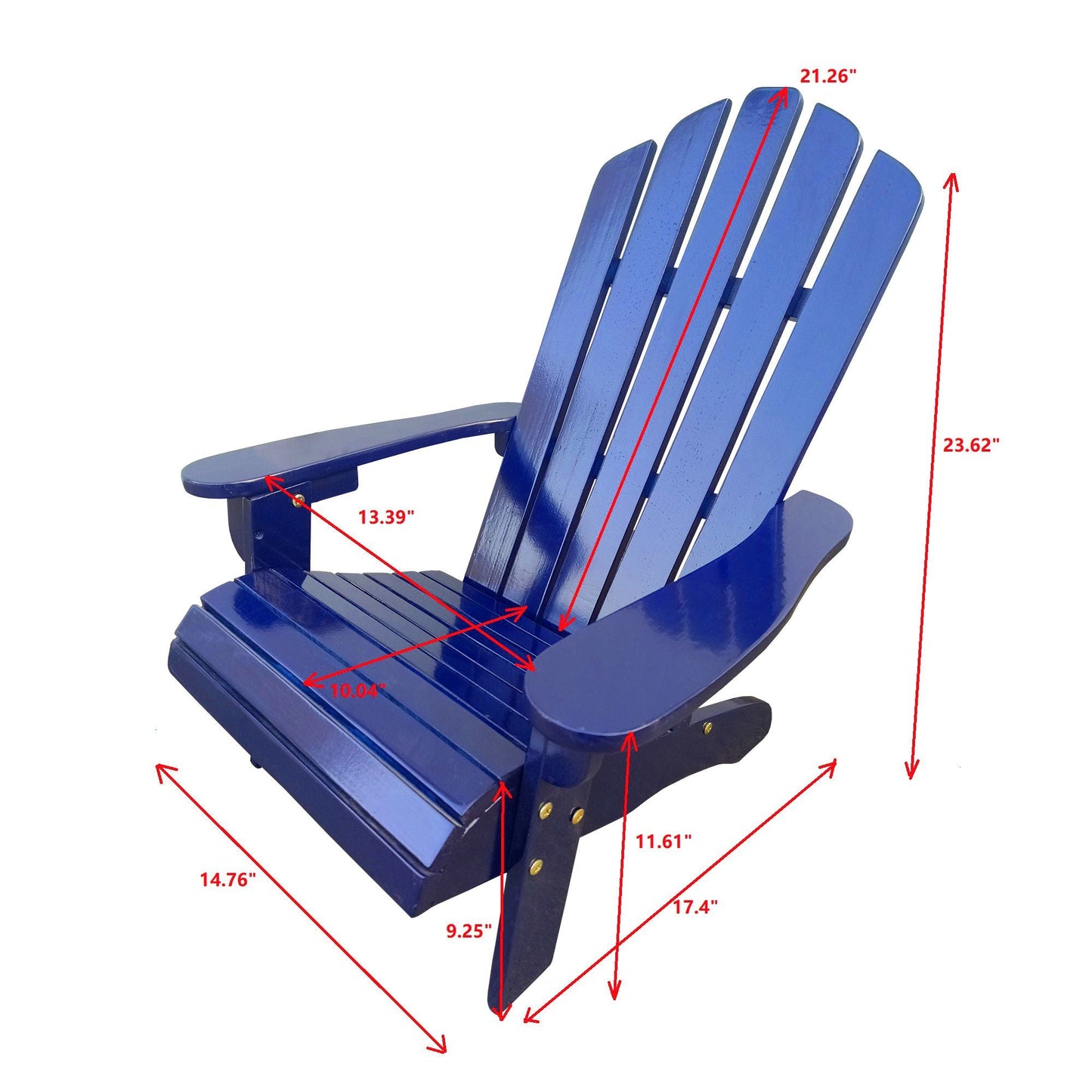 Outdoor or indoor Wood children Adirondack chair - Renee Lane Company