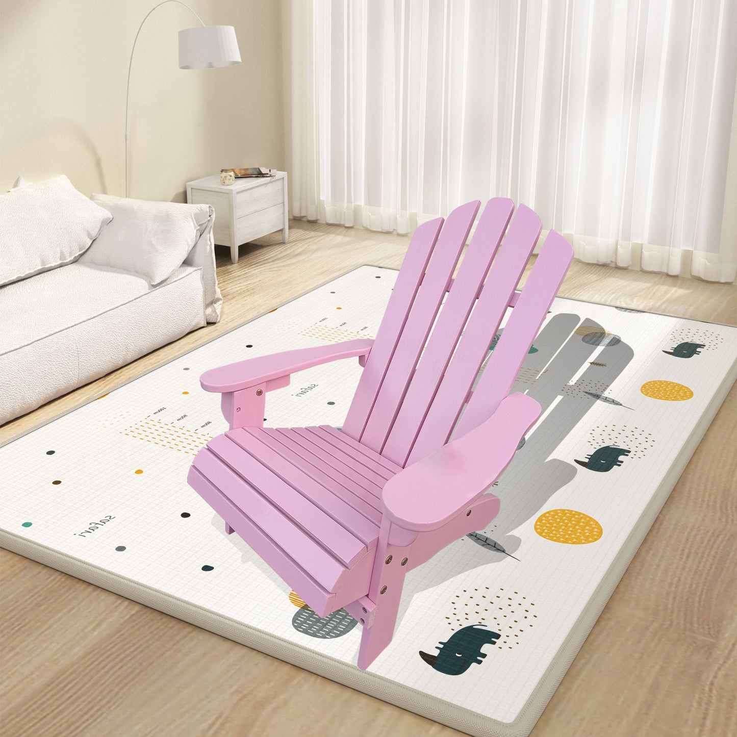 Outdoor or indoor Wood children Adirondack chair - Renee Lane Company