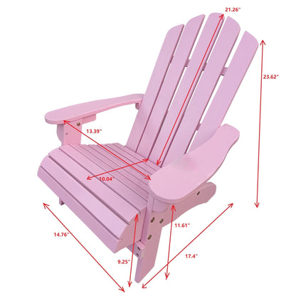 Outdoor or indoor Wood children Adirondack chair - Renee Lane Company