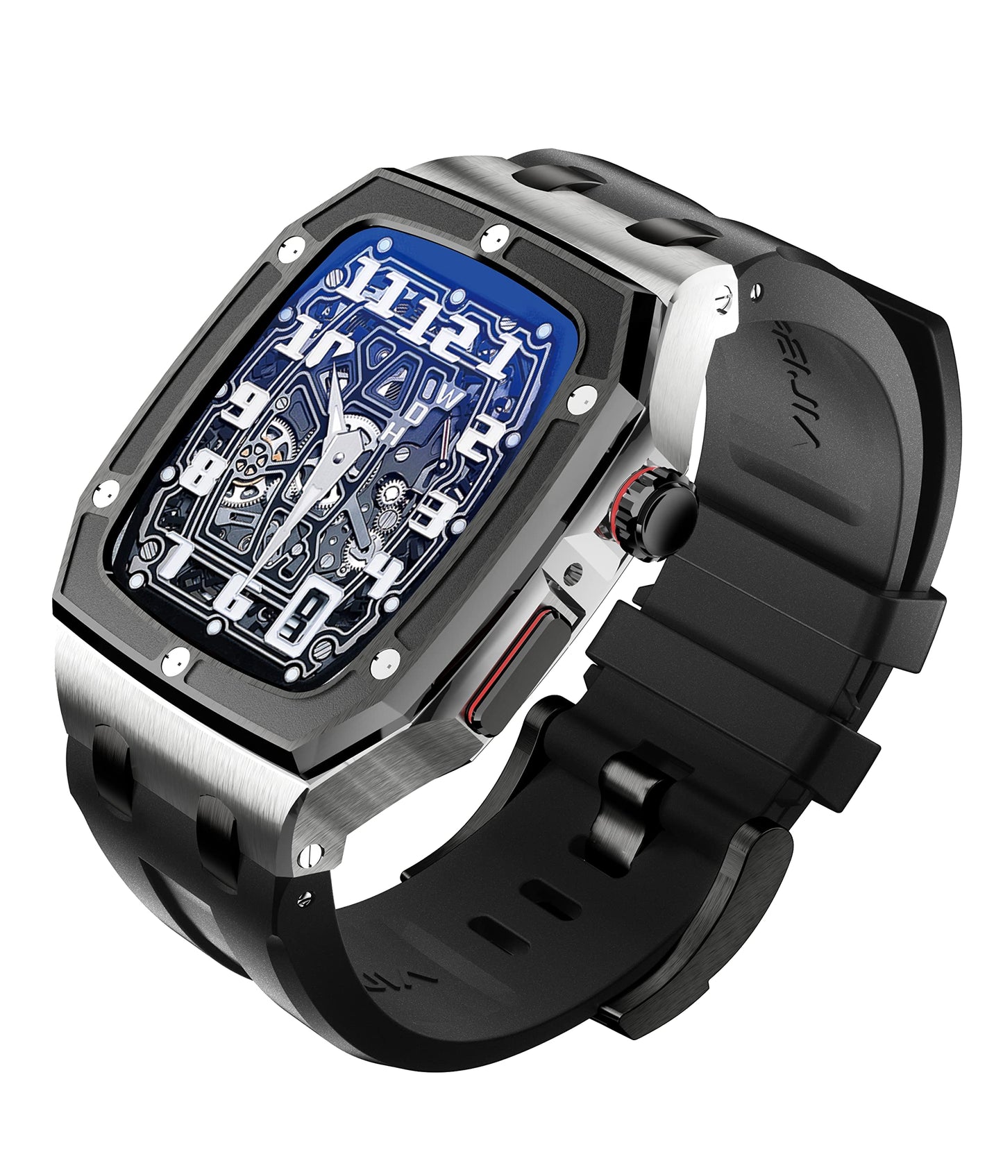 PEIPEIJIA Rugged watch band with case Compatible for apple watch bands for men apple watch screen protector 44mm with watch band apple watch bands for women iWatch 6 5 4 SE - Renee Lane Company