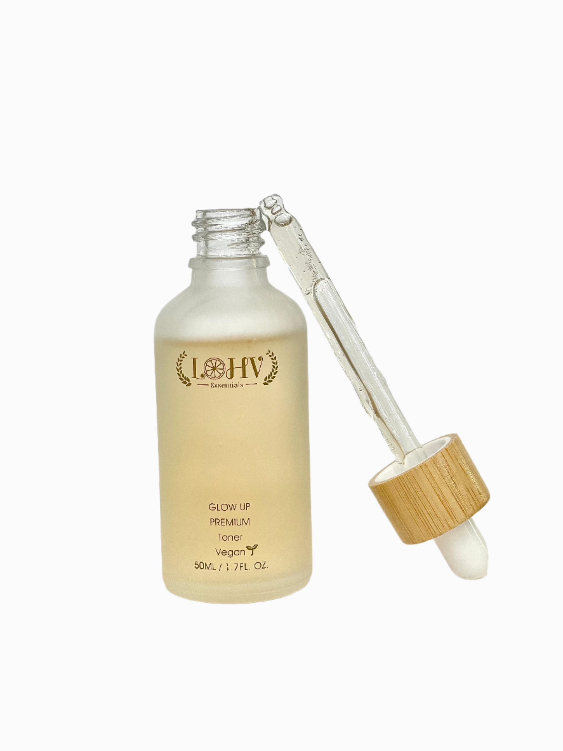 PREMIUM 100% VEGAN GLOW UP Toner Serum With Hyaluronic Acid + Niacinamide + Camellia Leaf + Vitamin E + Rose Water - Renee Lane Company