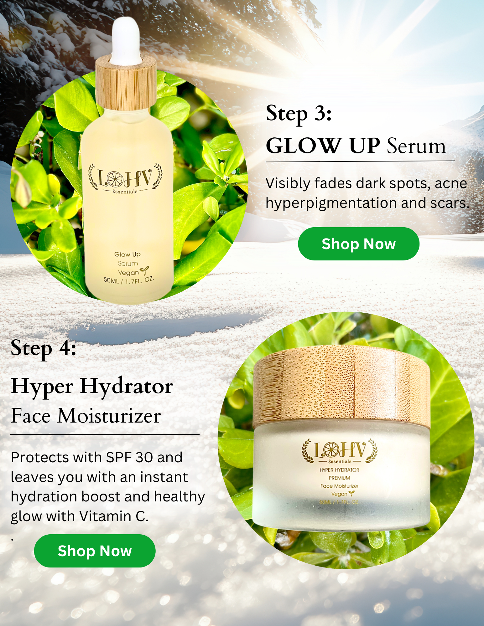 PREMIUM 100% VEGAN GLOW UP Toner Serum With Hyaluronic Acid + Niacinamide + Camellia Leaf + Vitamin E + Rose Water - Renee Lane Company