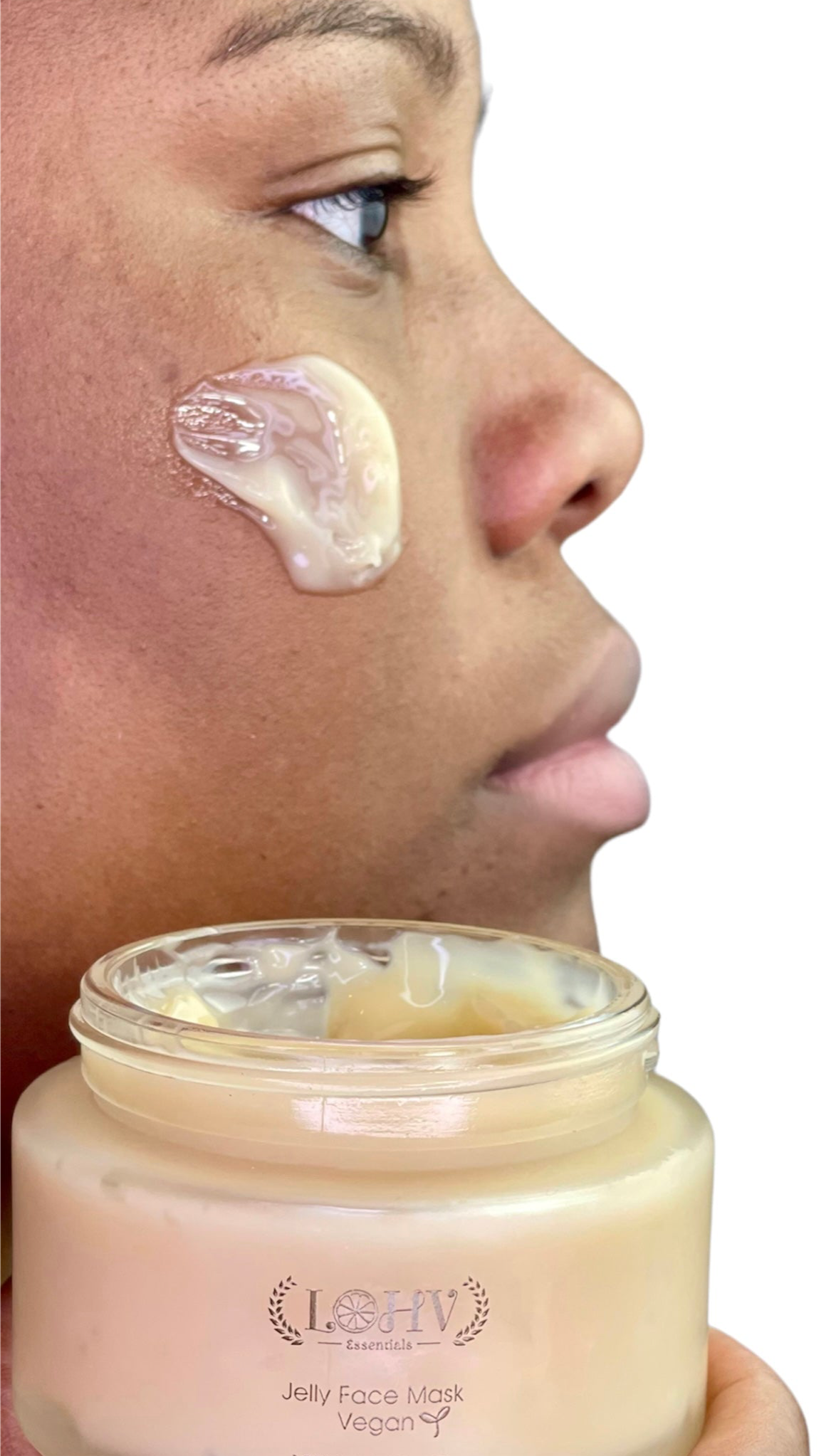 PREMIUM 100% VEGAN Rejuvenating JELLY FACE MASK With Retinol + Turmeric + Aloe Vera + Lactic acid + Rosemary Leaf - Renee Lane Company