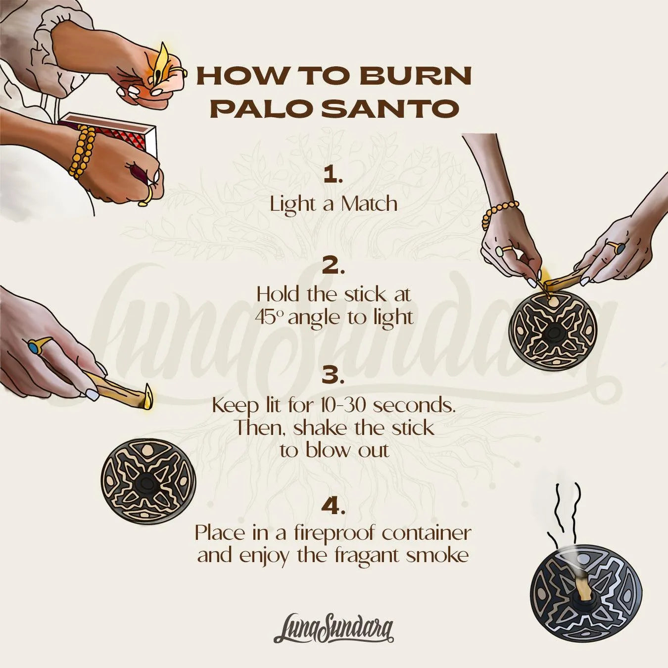 Palo Santo Smudging Sticks - Renee Lane Company
