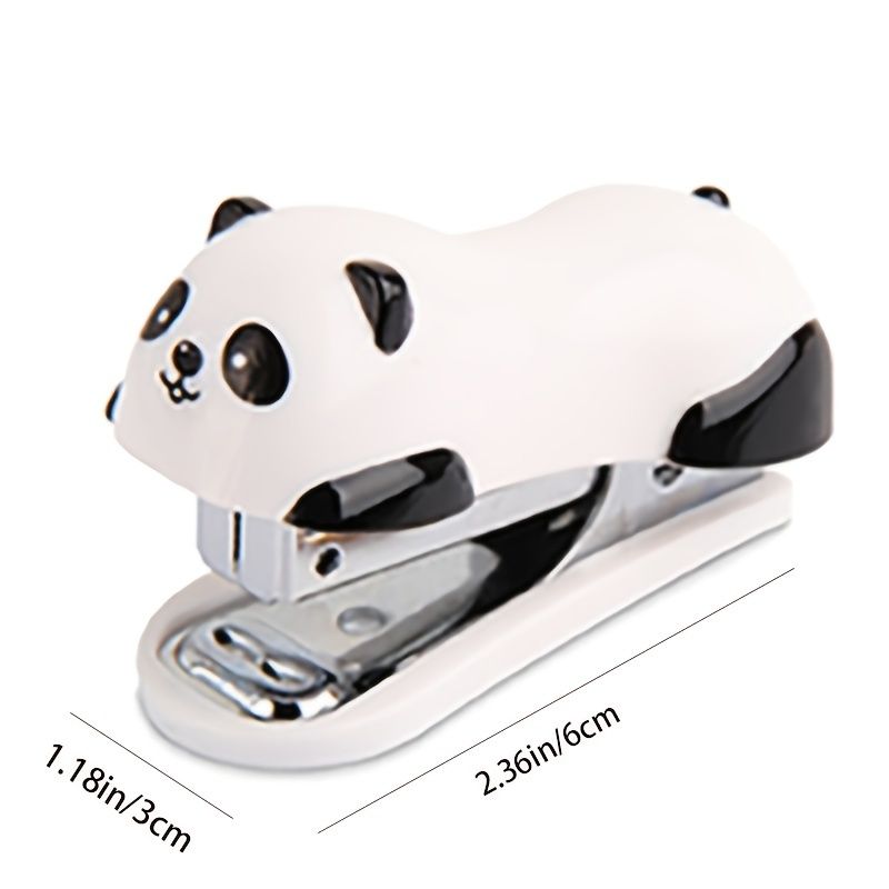 Panda Stapler, Cute Stapler Office Supplies Desktop Stapler Standard Pretty Accessories Commercial Business Decoration Desktop Office Handheld Stapler, School Office Supplies - Renee Lane Company