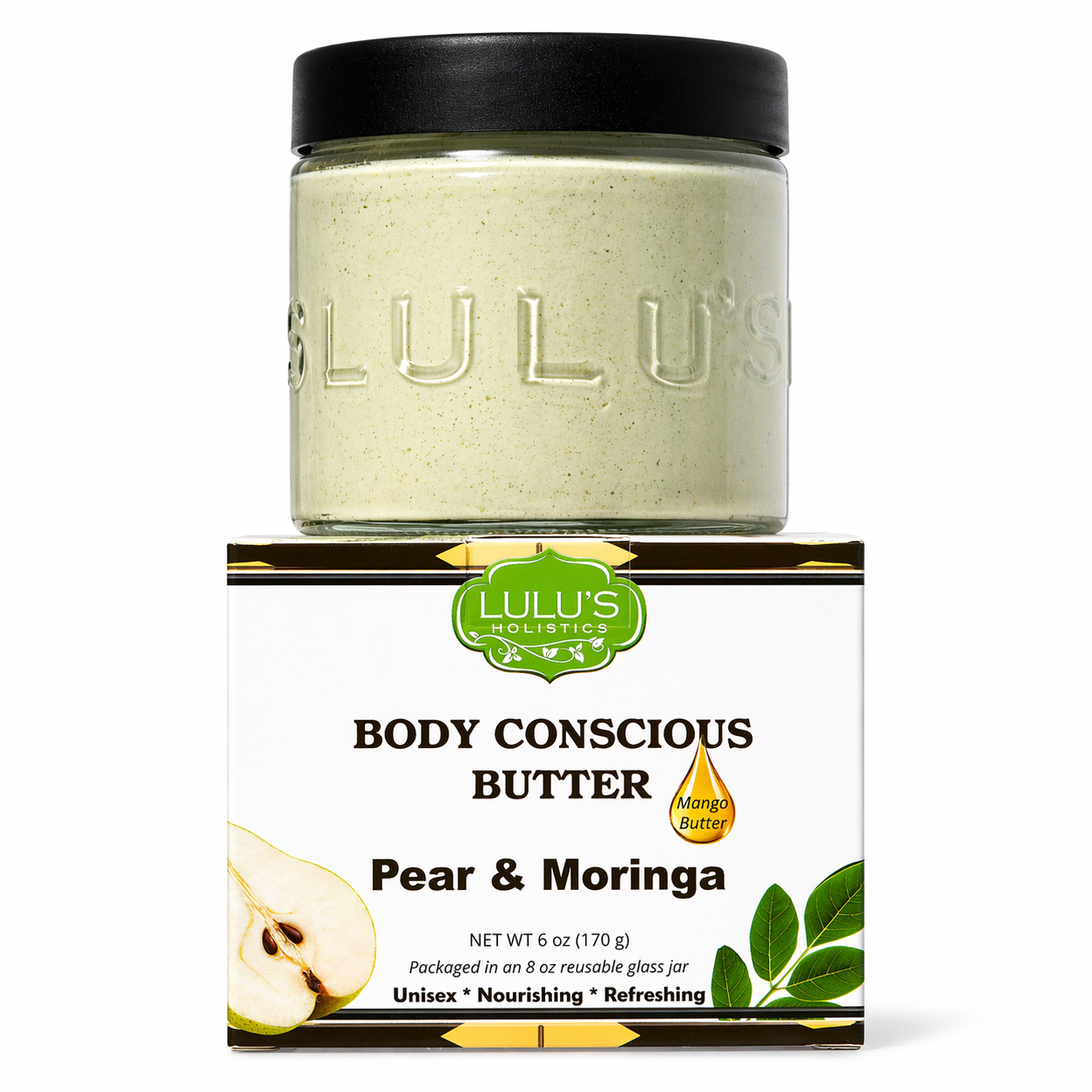 Pear & Moringa Whipped Mango Body Butter – Non-Greasy, Radiant Skin - Renee Lane Company