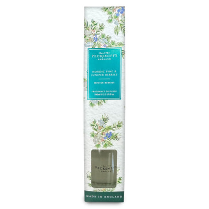Pecksniffs Nordic Pine and Juniper Berries Diffuser | 100ml/3.38 Fl Oz - Renee Lane Company