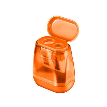 Pencil Sharpeners, Manual Pencil Sharpener,Dual Holes Handheld Pencil Sharpeners With Lid For Kids Adults School Office Home Supply - Renee Lane Company