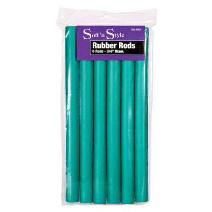 Perm Rods - Rubber Rods 6 ct - Green 3/4" - Renee Lane Company