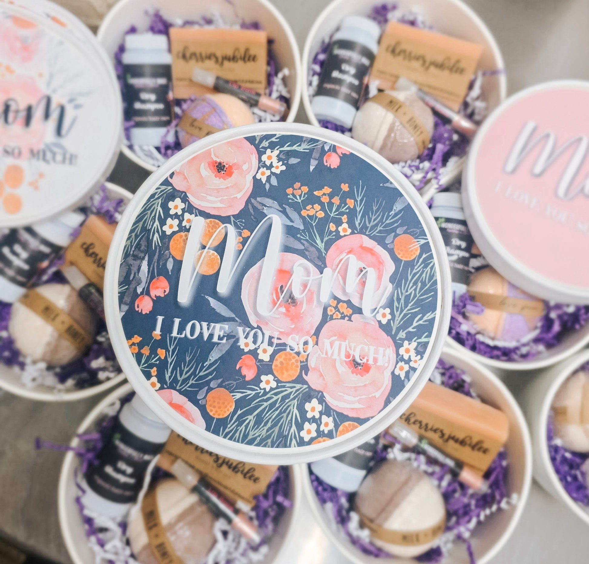 Personalized Gift Bundle | Spa Gift Basket | Organic All Natural Self Care Package | Custom Name | Mothers Day gift for her bucket | Bath - Renee Lane Company