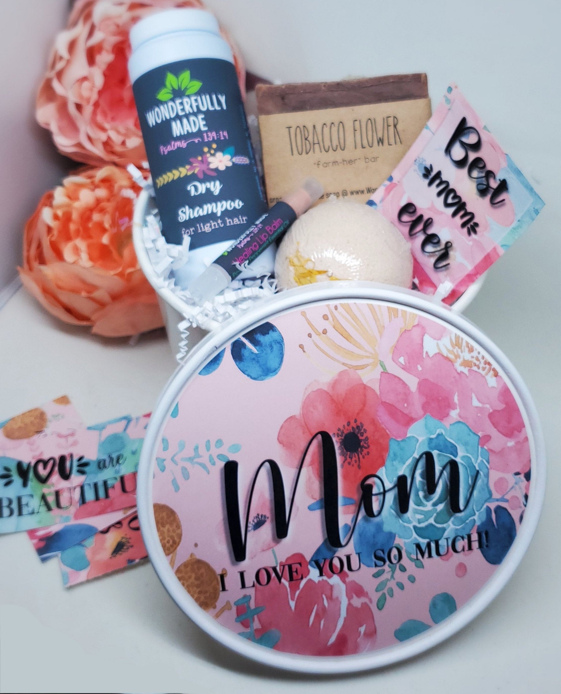Personalized Gift Bundle | Spa Gift Basket | Organic All Natural Self Care Package | Custom Name | Mothers Day gift for her bucket | Bath - Renee Lane Company
