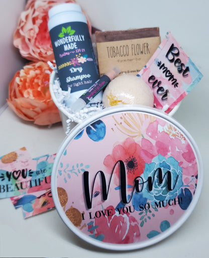 Personalized Gift Bundle | Spa Gift Basket | Organic All Natural Self Care Package | Custom Name | Mothers Day gift for her bucket | Bath - Renee Lane Company
