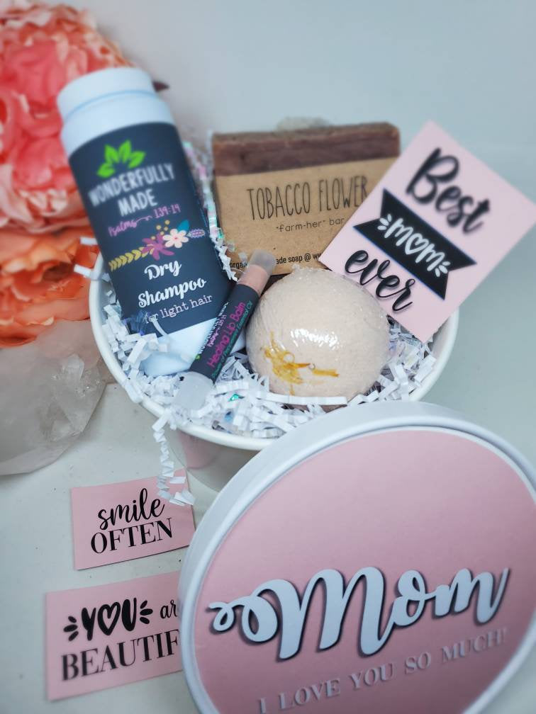 Personalized Gift Bundle | Spa Gift Basket | Organic All Natural Self Care Package | Custom Name | Mothers gift for her bucket | Bath - Renee Lane Company