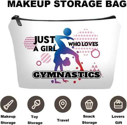 Personalized Gymnastics Travel Makeup Cosmetic Bag set with Mirror for women girls,Bride Bridesmaid Makeup Bag organizer kit for Gymnastics lovers,Sports Gifts for Mom femal Friends,Travel & Daily Use - Renee Lane Company