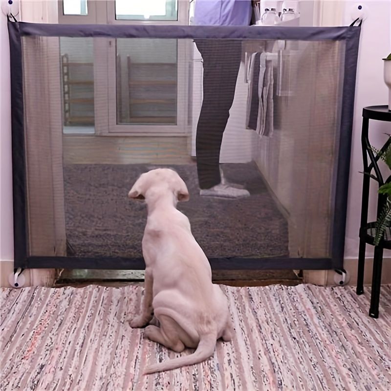 Pet Dog Gate Network Fence Stairs Folding Breathable Mesh Enclosure Dog Fence Child Safety Barrier Pet Playpen Articles - Renee Lane Company