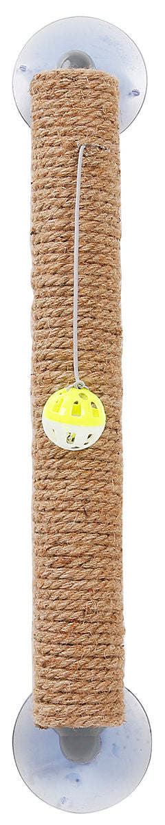 Pet Life 'Stick N' Claw' Sisal Rope and Toy Suction Cup Stick Shaped Cat Scratcher - Renee Lane Company
