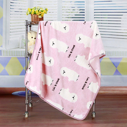 Pet Quilt Warm Blanket Coral Fleece Antifreeze Autumn And Winter Pets - Renee Lane Company