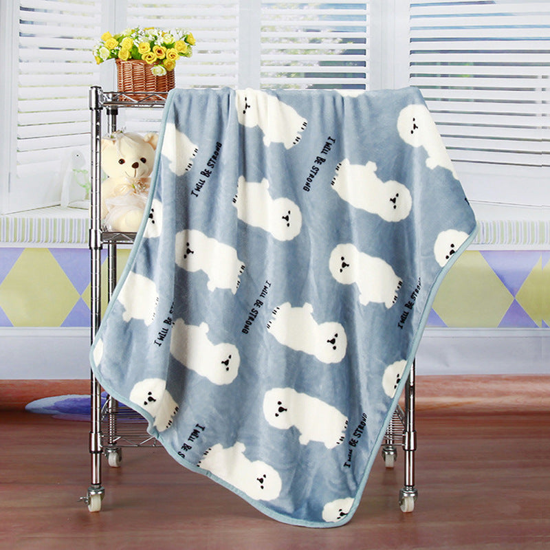 Pet Quilt Warm Blanket Coral Fleece Antifreeze Autumn And Winter Pets - Renee Lane Company