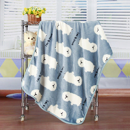 Pet Quilt Warm Blanket Coral Fleece Antifreeze Autumn And Winter Pets - Renee Lane Company